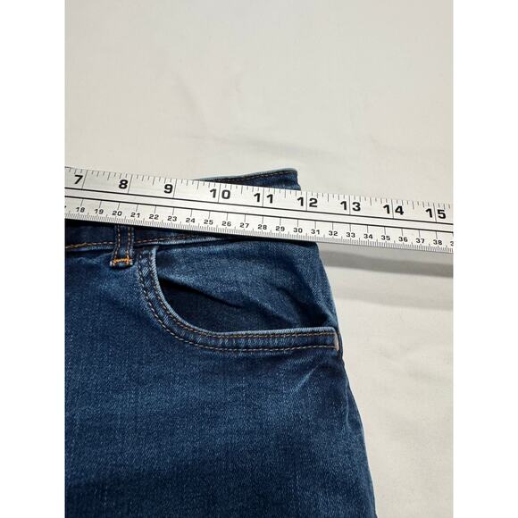Boden Boys Straight Jeans 12Y Blue Denim Dark Wash 5-Pockets - Picture 7 of 8